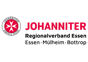 Johanniter-Unfall-Hilfe Logo: Malteserkreuz, Schriftzug Johanniter Regionalverband.