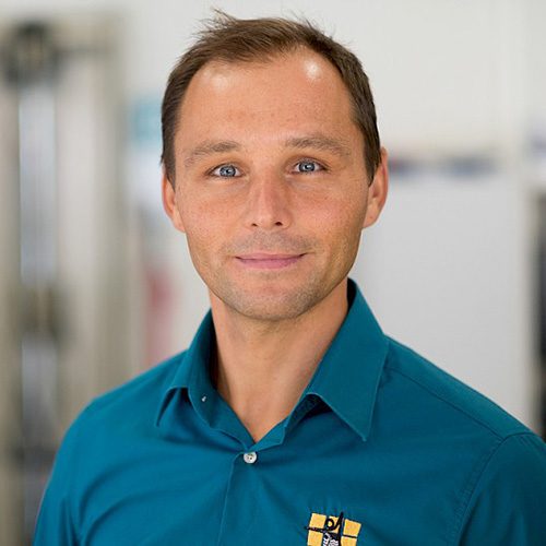 Bild von Michael Gehrmann, JOBMEDI Heilbronn 2026 Highlight: Porträt eines Mannes mit blauem Hemd.